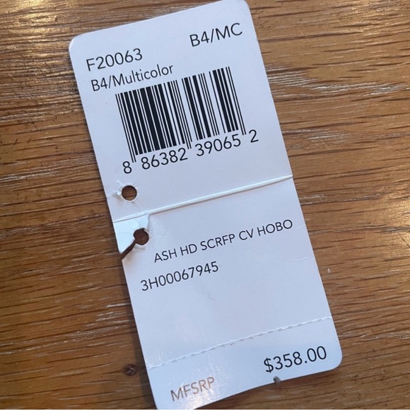 Coach Purple and Orange Patterned Shoulder Bag - Picture 7 of 7